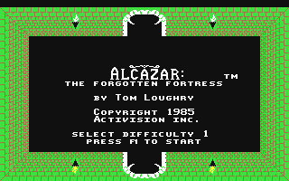 Alcazar - The Forgotten Fortress Title Screen
